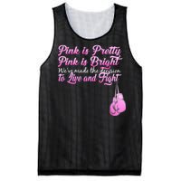 Live And Fight Pink Breast Cancer Mesh Reversible Basketball Jersey Tank