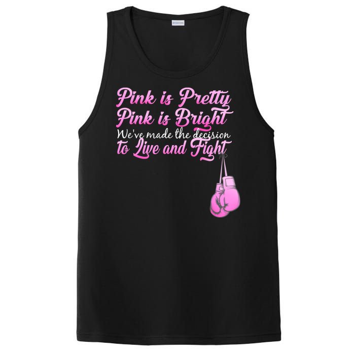 Live And Fight Pink Breast Cancer PosiCharge Competitor Tank