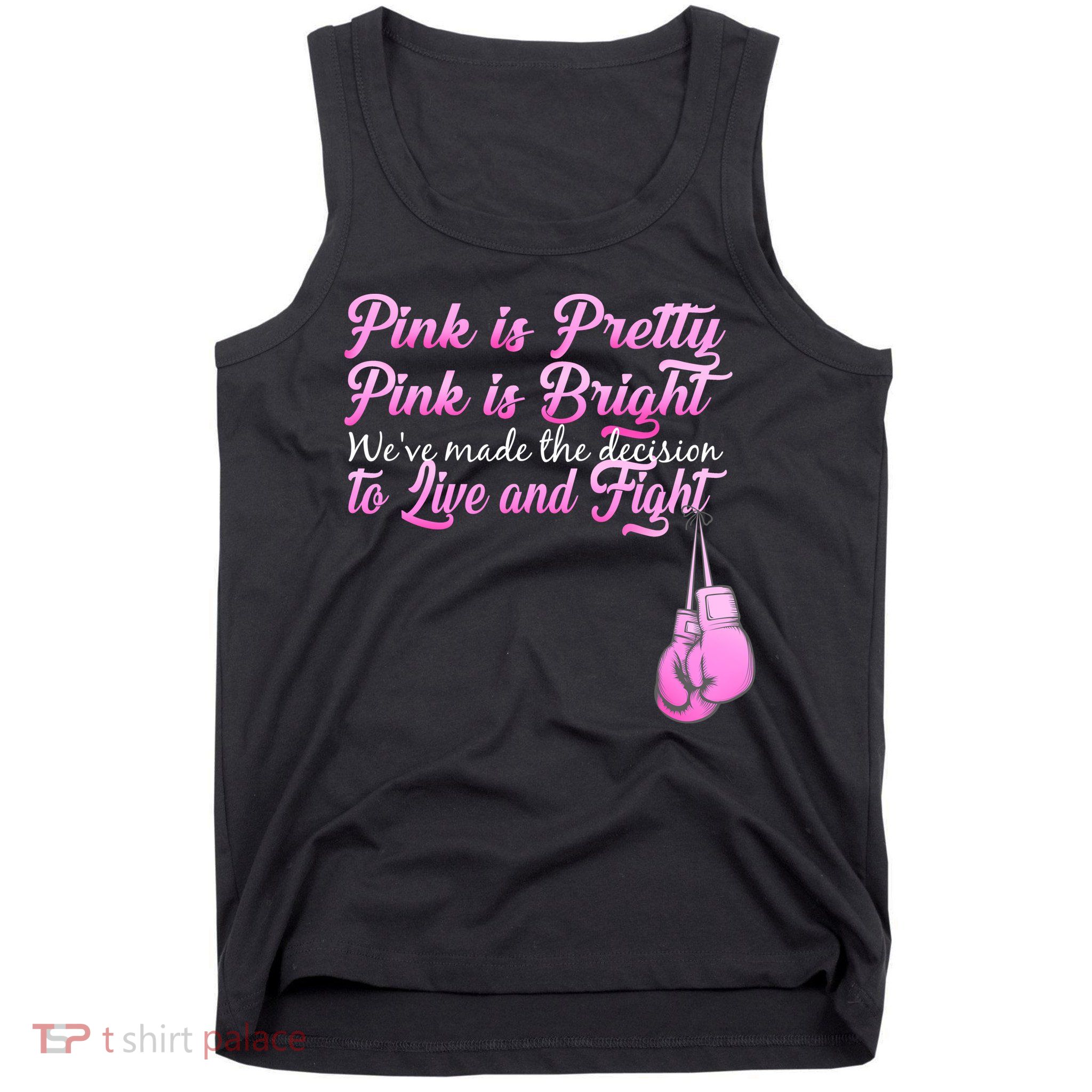 Live And Fight Pink Breast Cancer Tank Top