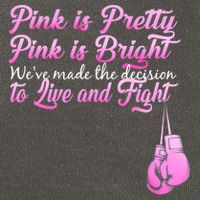 Live And Fight Pink Breast Cancer Cotton Canvas Backpack