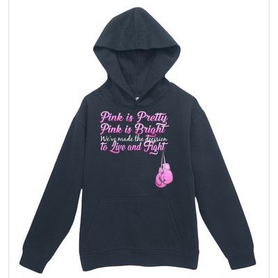 Live And Fight Pink Breast Cancer Urban Pullover Hoodie