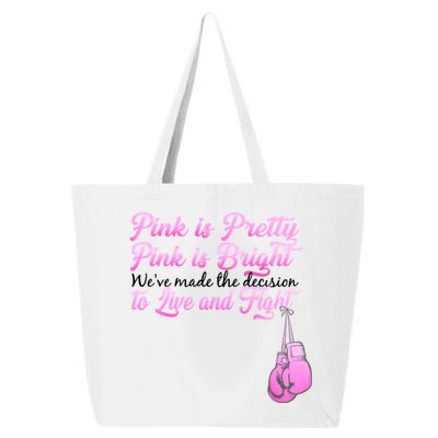 Live And Fight Pink Breast Cancer 25L Jumbo Tote