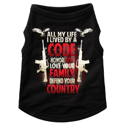 Live By A Code Doggie Tank