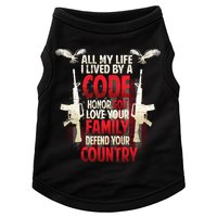Live By A Code Doggie Tank