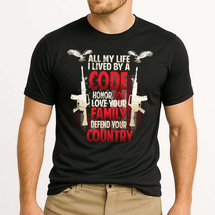 Live By A Code Cooling Performance Crew T-Shirt