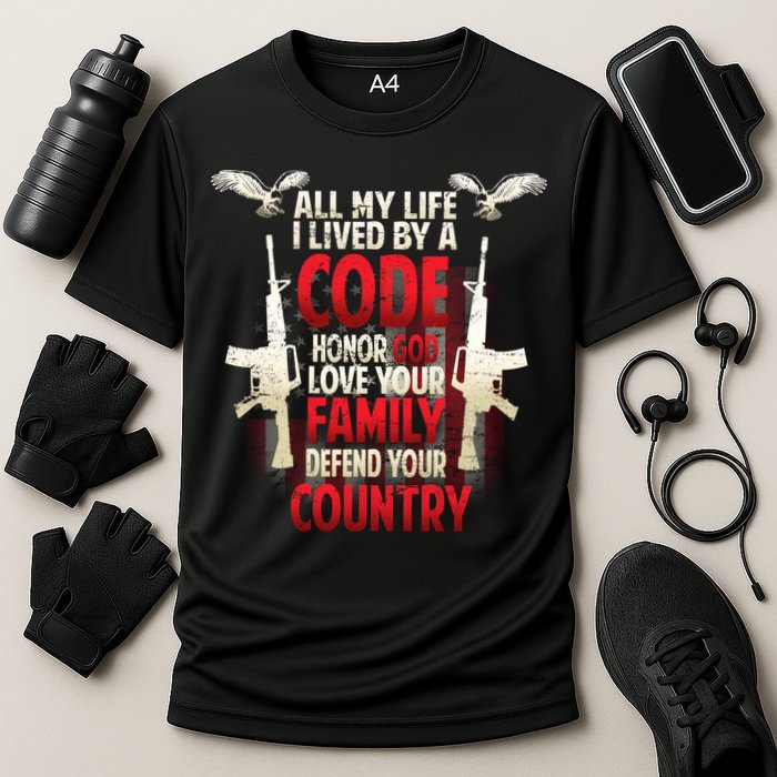 Live By A Code Cooling Performance Crew T-Shirt