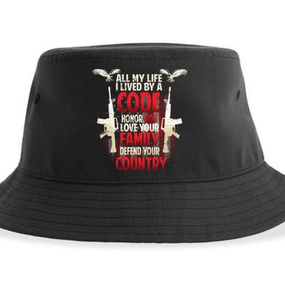 Live By A Code Sustainable Bucket Hat