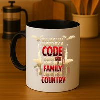Live By A Code Mug