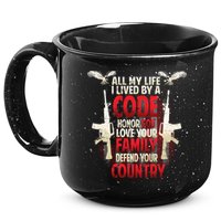 Live By A Code 15oz Campfire Ceramic Mug