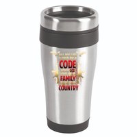 Live By A Code 16oz Travel Tumbler