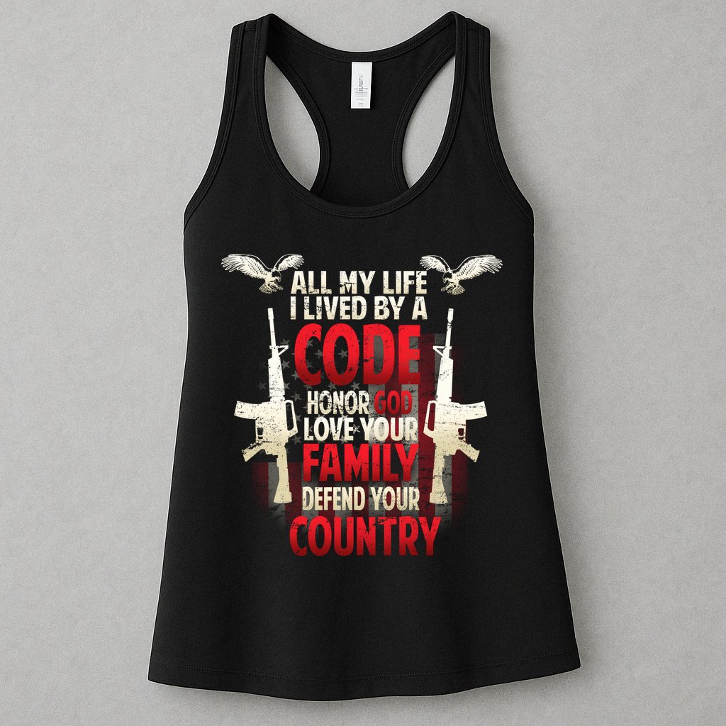 Live By A Code Womens Tank Top