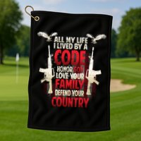 Live By A Code Golf Towel