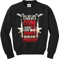 Live By A Code Kids Sweatshirt