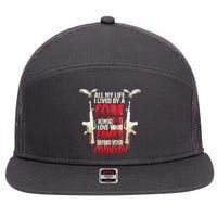 Live By A Code 7 Panel Mesh Trucker Snapback Hat