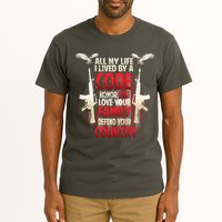 Live By A Code Tall T-Shirt