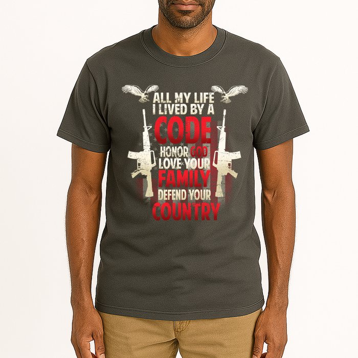 Live By A Code Tall T-Shirt