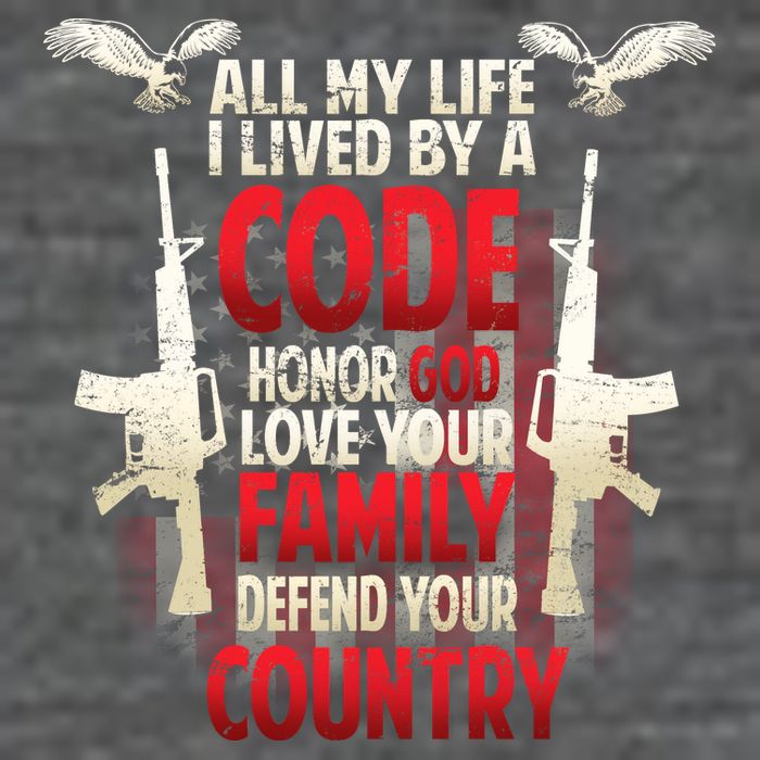 Live By A Code V-Neck T-Shirt