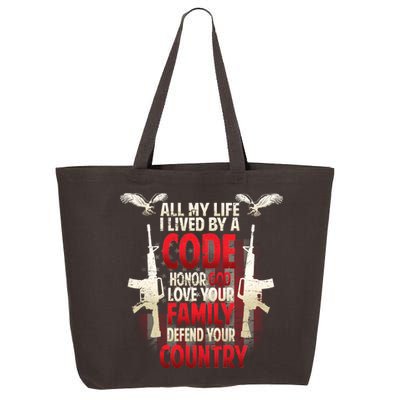 Live By A Code 25L Jumbo Tote