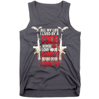 Live By A Code Tank Top