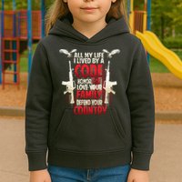 Live By A Code Kids Hoodie
