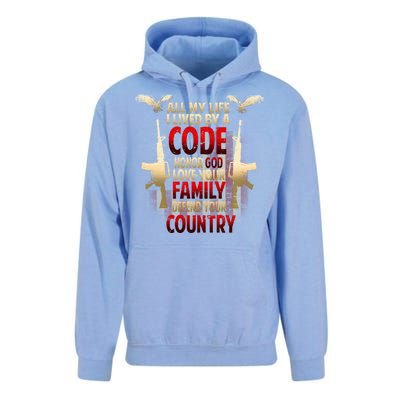 Live By A Code Unisex Surf Hoodie