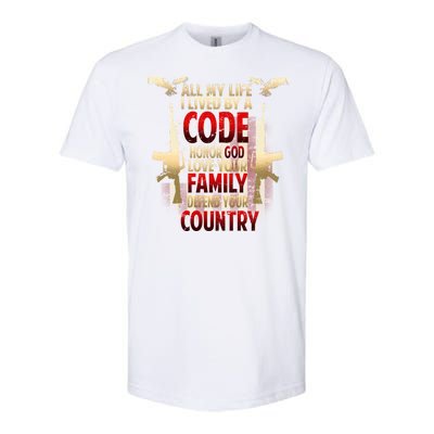 Live By A Code Softstyle CVC T-Shirt