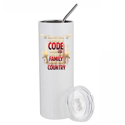 Live By A Code Stainless Steel Tumbler