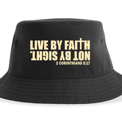 Live By Faith Not By Sight Sustainable Bucket Hat