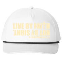 Live By Faith Not By Sight Snapback Five-Panel Rope Hat