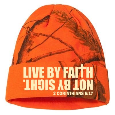 Live By Faith Not By Sight Kati Licensed 12" Camo Beanie