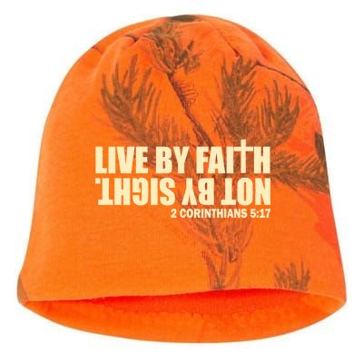 Live By Faith Not By Sight Kati - Camo Knit Beanie