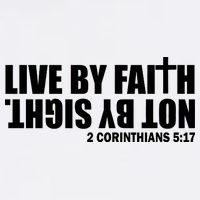 Live By Faith Not By Sight Garment-Dyed Sweatshirt