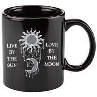 Live By The Sun Love By The Moon 11oz C Handle Ceramic Mug