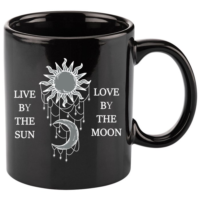 Live By The Sun Love By The Moon 11oz C Handle Ceramic Mug