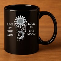Live By The Sun Love By The Moon 11oz C Handle Ceramic Mug