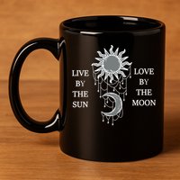 Live By The Sun Love By The Moon 11oz C Handle Ceramic Mug