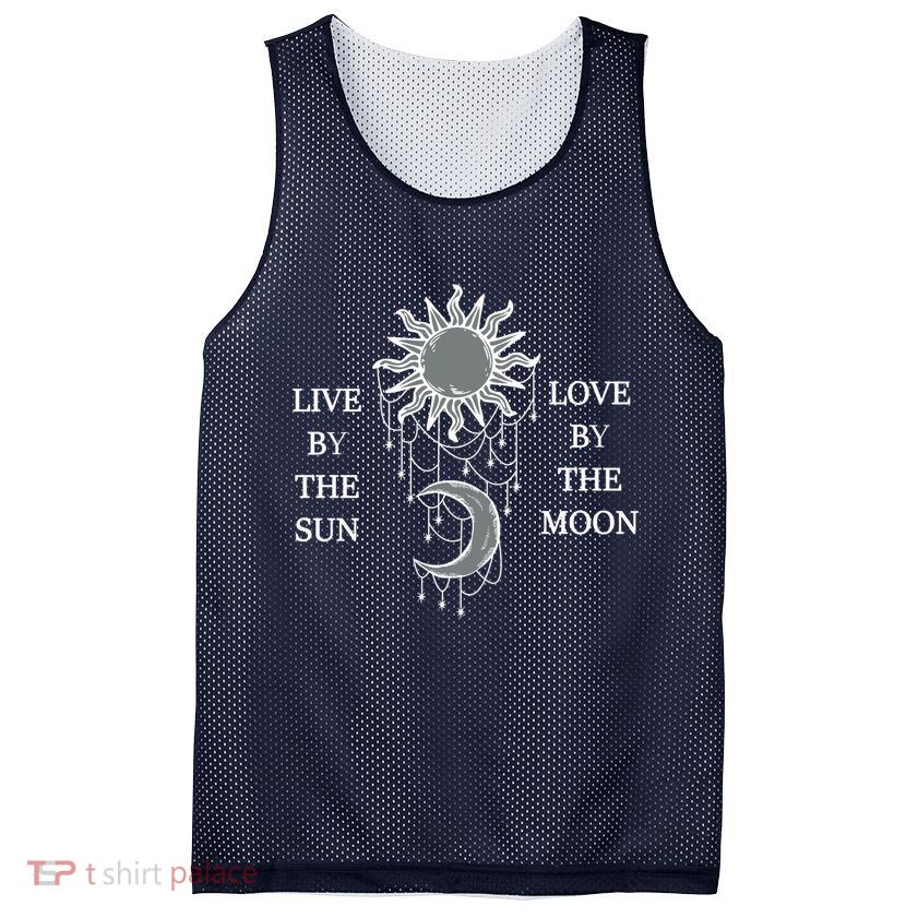 Live By The Sun Love By The Moon Mesh Reversible Basketball Jersey Tank