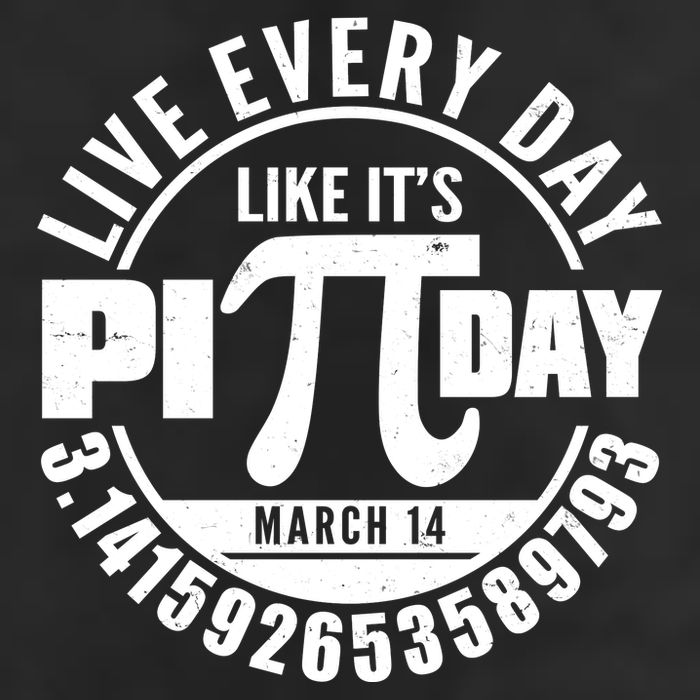 Live Every Day Like It's Pi Day March 14 3.14 Emblem Trucker Hat