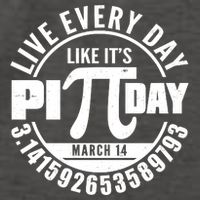 Live Every Day Like It's Pi Day March 14 3.14 Emblem Vector Backpack