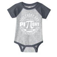 Live Every Day Like It's Pi Day March 14 3.14 Emblem Infant Baby Jersey Bodysuit