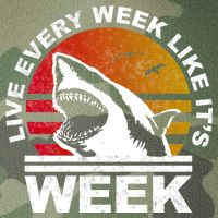 Live Every Week Like It's Shark Week Legacy Tie Dye Trucker Hat