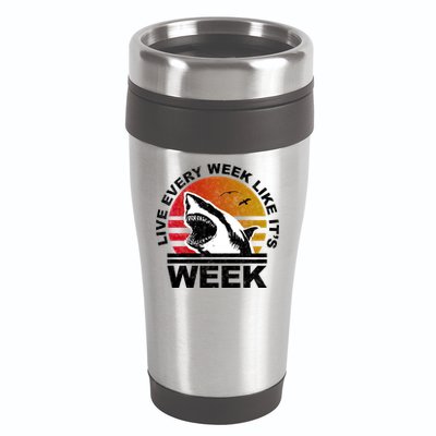 Live Every Week Like It's Shark Week 16oz Travel Tumbler