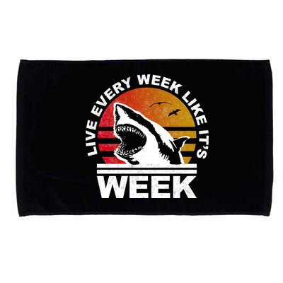 Live Every Week Like It's Shark Week Microfiber Hand Towel