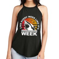 Live Every Week Like It's Shark Week Women's Perfect Tri Rocker Tank