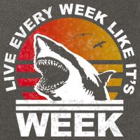 Live Every Week Like It's Shark Week Cotton Canvas Backpack