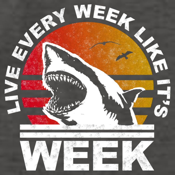 Live Every Week Like It's Shark Week Vector Backpack