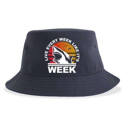 Live Every Week Like It's Shark Week Sustainable Bucket Hat