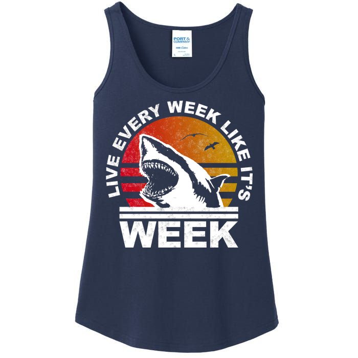 Live Every Week Like It's Shark Week Ladies Essential Tank