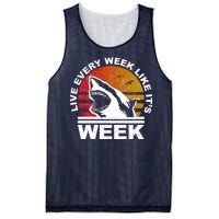 Live Every Week Like It's Shark Week Mesh Reversible Basketball Jersey Tank