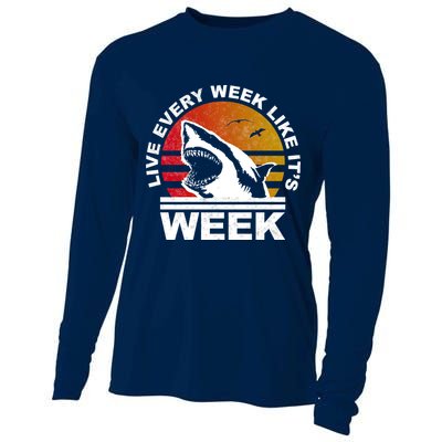 Live Every Week Like It's Shark Week Cooling Performance Long Sleeve Crew